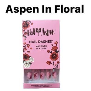 Red Aspen Dash Nails- Aspen In Floral